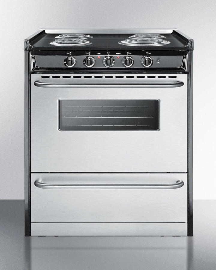 Summit 30" Wide Electric Coil Range