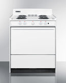 Summit 30" Wide Electric Coil Top Range 