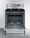 Summit 30" Wide Gas Range, Open Burners 