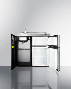 Summit 36" Wide All-In-One Kitchenette Open
