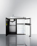 Summit 36" Wide All-In-One Kitchenette Open