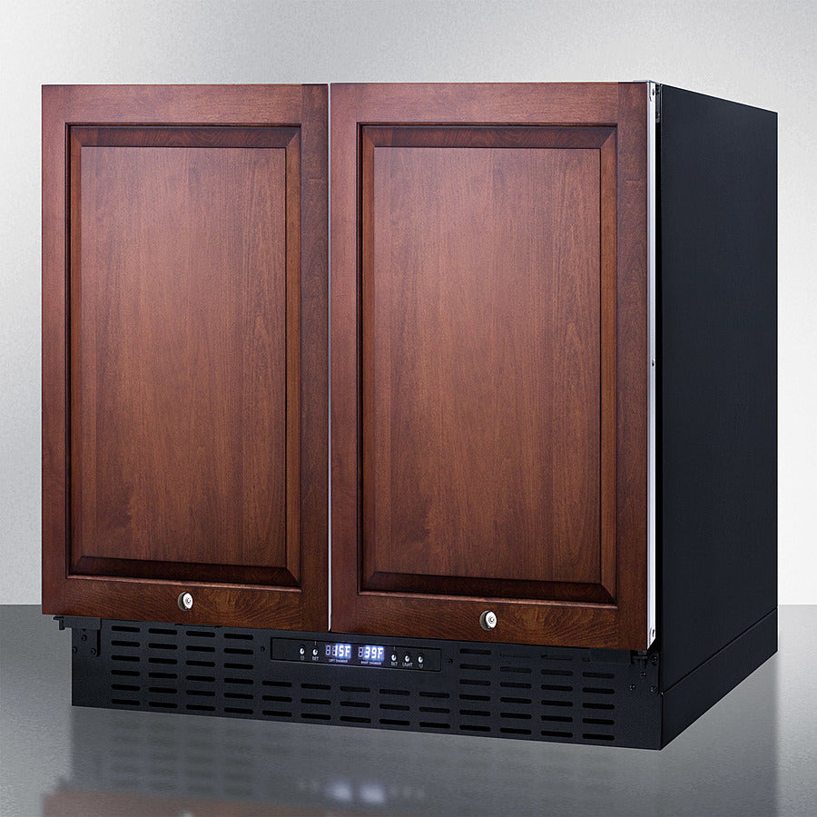Summit 36" Wide Built-In Refrigerator-Freezer with Integrated Door Frame