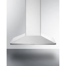 Summit 36" Wide Wall-Mounted Range Hood in Stainless Steel