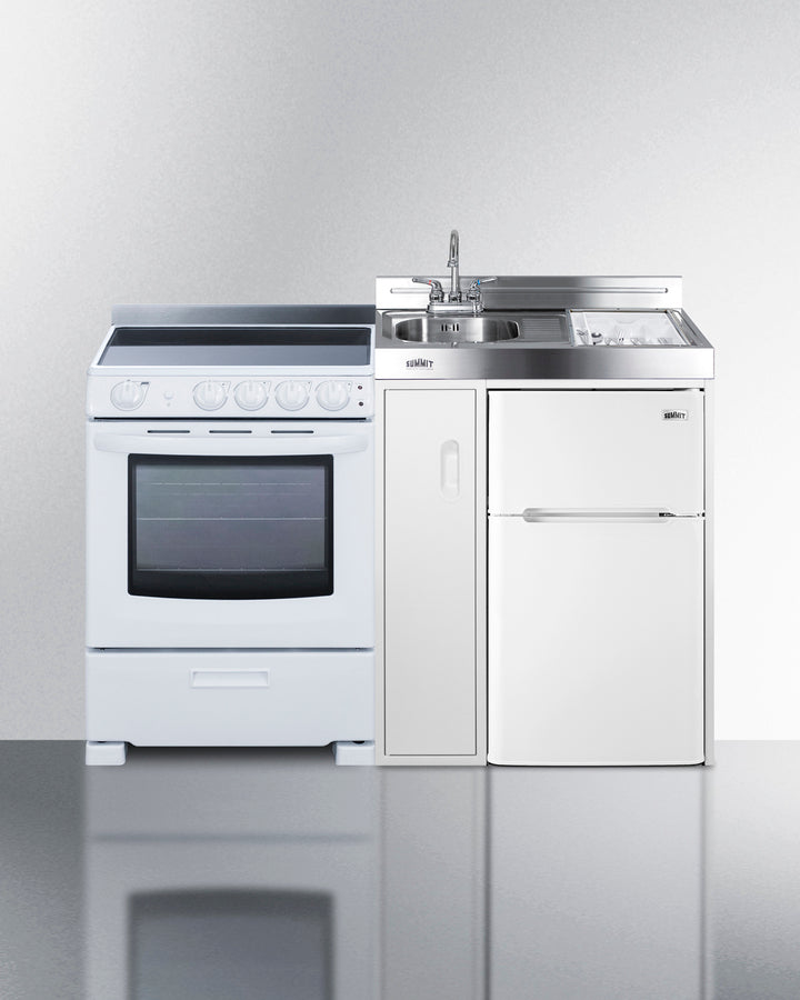 Summit 54" Wide All-in-One Kitchenette with Electric Range Front