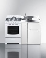 Summit 54" Wide All-in-One Kitchenette with Gas Range Front