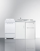 Summit 60" Wide All-in-One Kitchenette with Electric Coil Range Front