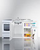 Summit 60" Wide All-in-One Kitchenette with Electric Range Full