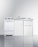Summit 60" Wide All-in-One Kitchenette with Gas Range Front