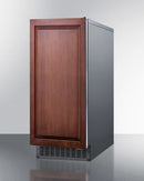 Summit 62 lb. Clear Outdoor Icemaker Angle