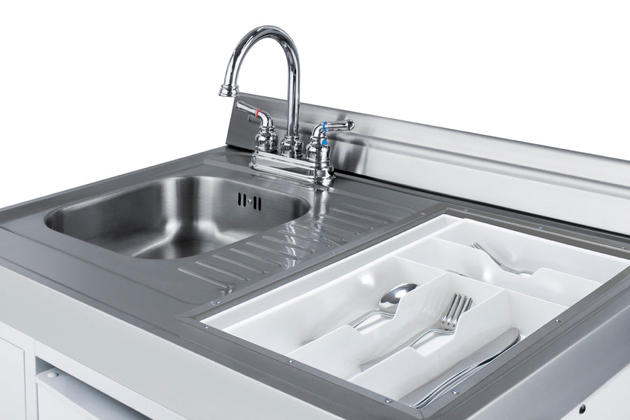 Summit 72" Wide All-in-One Kitchenette with Gas Range Details
