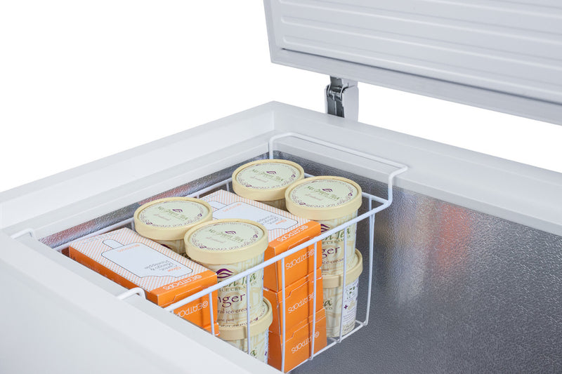 Summit 9 Cu.Ft. Chest Freezer with Stainless Steel Corner Protectors