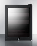 Summit BeautiFridge Cosmetics Cooler with Pink Shelving and Tinted Glass Door