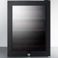 Summit BeautiFridge Cosmetics Cooler with Pink Shelving and Tinted Glass Door
