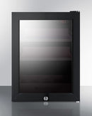 Summit BeautiFridge Cosmetics Cooler with Pink Shelving and Tinted Glass Door