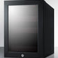 Summit BeautiFridge Cosmetics Cooler with Pink Shelving and Tinted Glass Door