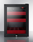 Summit BeautiFridge Cosmetics Cooler with Ruby Shelving and Glass Door