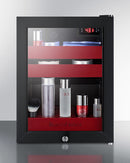 Summit BeautiFridge Cosmetics Cooler with Ruby Shelving and Glass Door