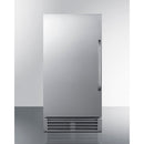 Summit Built-In 50 lb. Clear Icemaker Complete Stainless Steel Exterior