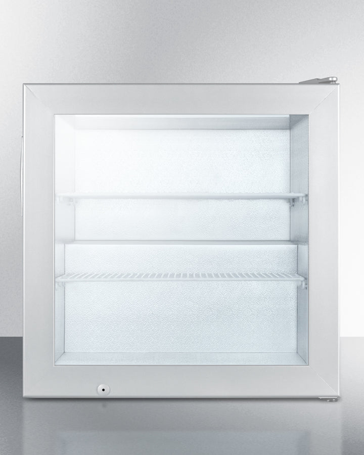 Summit Compact All-Freezer with Self-Closing Door and Stainless Steel Cabinet
