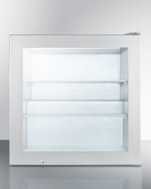 Summit Compact All-Freezer with Self-Closing Door and Stainless Steel Cabinet
