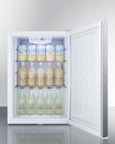 Summit Compact Built-In All-Refrigerator in White