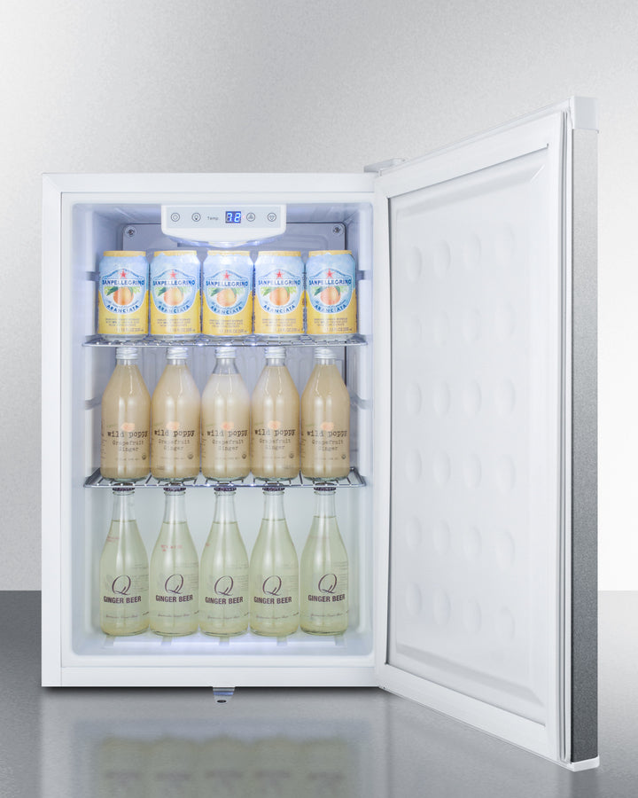 Summit Compact Built-In All-Refrigerator in White