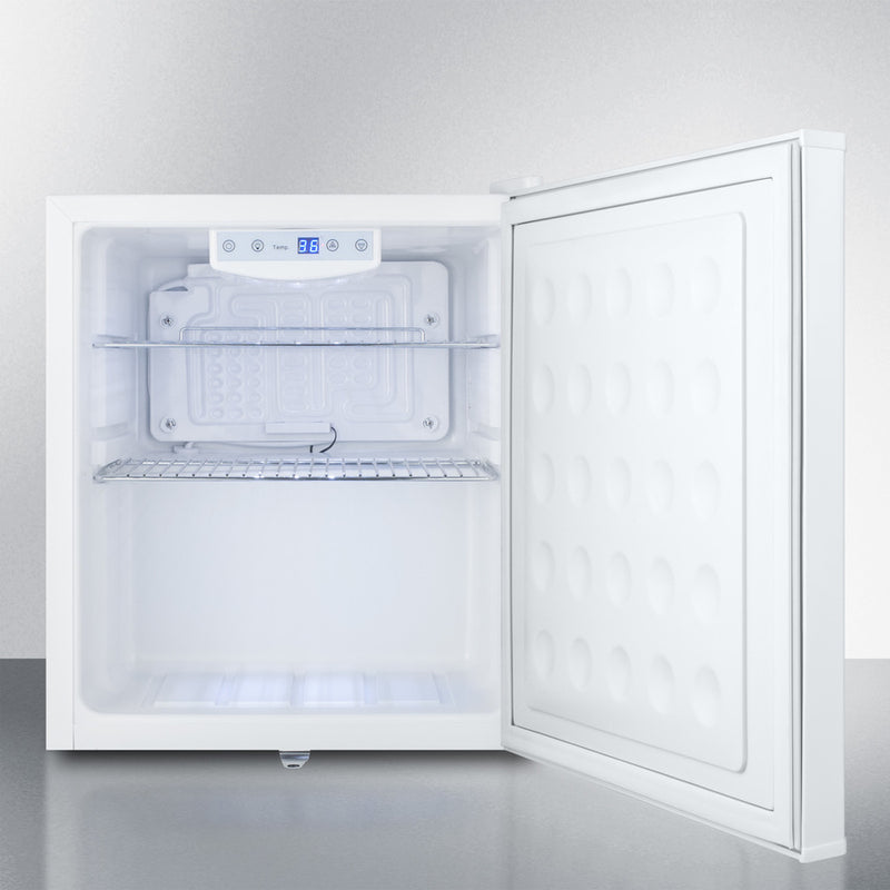 Summit Compact Built-In All-Refrigerator with Digital Thermostat Open
