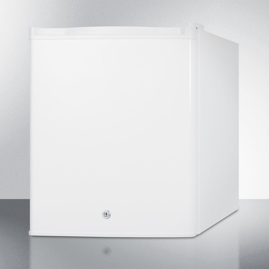Summit Compact Built-In All-Refrigerator with Digital Thermostat Angle