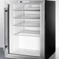 Summit Compact Built-In Glass Door Beverage Center