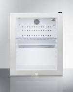 Summit Compact Glass Door Minibar with Front Lock