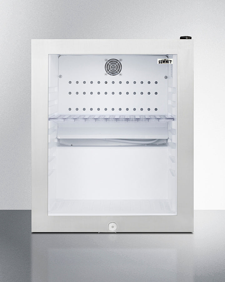 Summit Compact Glass Door Minibar with Front Lock