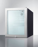Summit Compact Glass Door Minibar with Front Lock