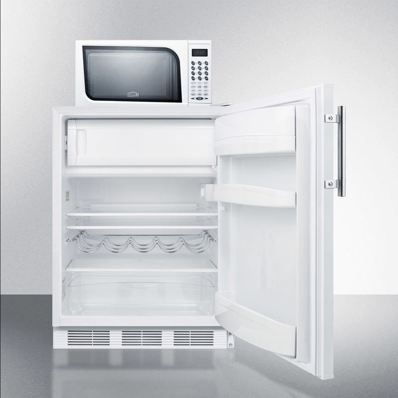 Summit Compact Refrigerator-Freezer-Microwave Unit With Dual Evaporator Cooling