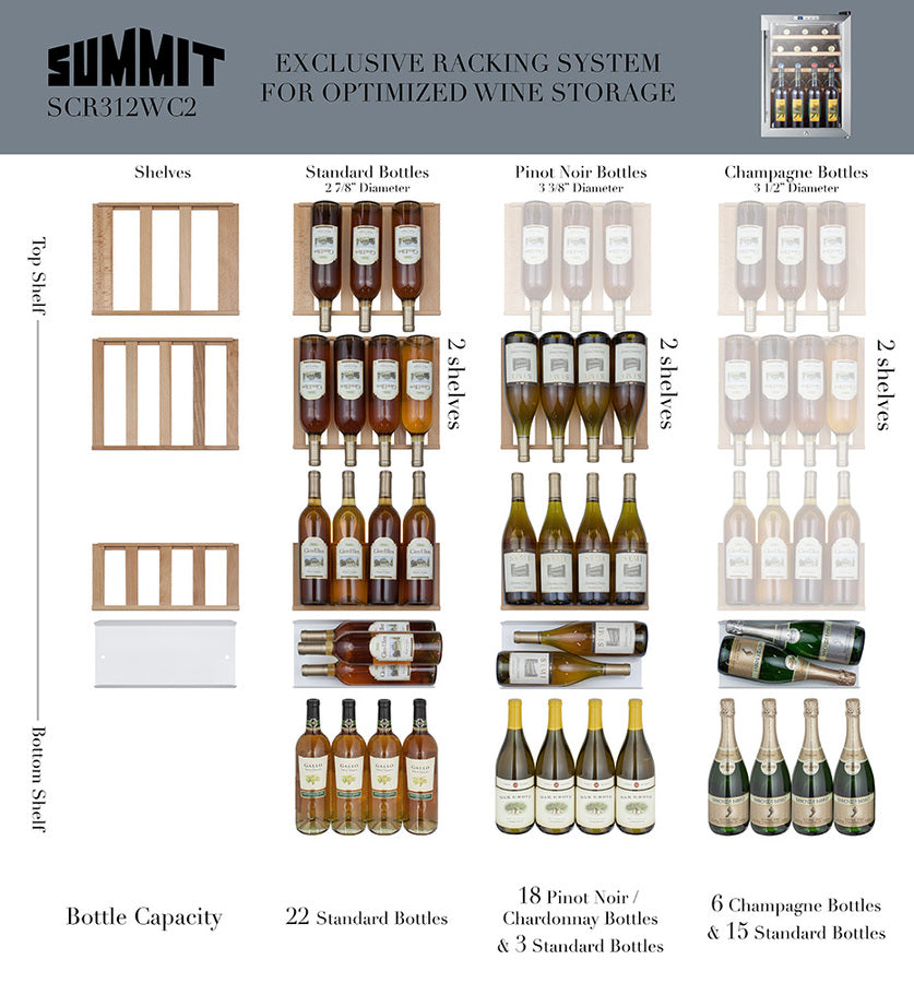 Summit Compact Wine Cellar 