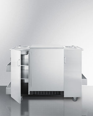 Summit Outdoor Cart with Refrigerator