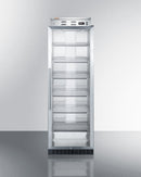 Summit PureTherm 24" Wide Full-Sized Glass Door Blanket Warmer with Stainless Steel Cabinet