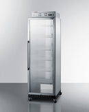 Summit PureTherm 24" Wide Full-Sized Glass Door Blanket Warmer with Stainless Steel Cabinet