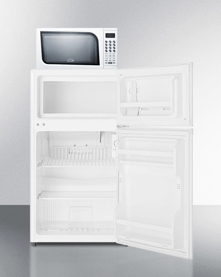 Summit Refrigerator-Freezer-Microwave Combination Unit With Cycle Defrost