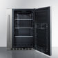 Summit Shallow Depth 24" Wide Built-In All-Refrigerator With Slide-Out Storage Compartment