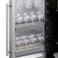 Summit Shallow Depth 24" Wide Built-In All-Refrigerator With Slide-Out Storage Compartment