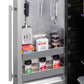 Summit Shallow Depth 24" Wide Built-In All-Refrigerator With Slide-Out Storage Compartment