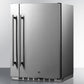 Summit Shallow Depth 24" Wide Built-In All-Refrigerator With Slide-Out Storage Compartment