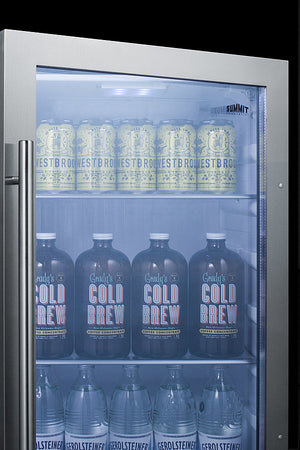 Summit Shallow Depth Indoor/Outdoor Beverage Cooler, ADA Compliant