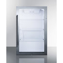 Summit Shallow Depth Indoor/Outdoor Beverage Cooler 