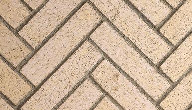 Superior 48 Inch Mosaic Masonry Brick, Ivory Split Herringbone