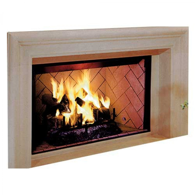 Superior Fireplaces 36" Wood burning Insulated Fireplace with White Stacked Refractory Panels - WRT/WCT3036