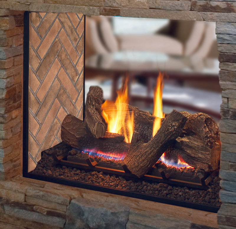 Superior Fireplaces 40" Direct Vent See Through Direct Vent Gas Fireplace - DRT63STTEN-B