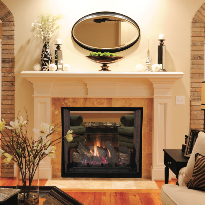 Superior Fireplaces 40" Direct Vent See Through Direct Vent Gas Fireplace - DRT63STTYN-B
