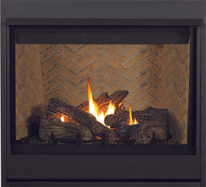 Superior Fireplaces 40" Inch Direct Vent Gas Fireplace Electronic Ignition Black Interior - DRT4040