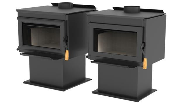 Superior Fireplaces Freestanding Wood Burning Stove - Steel WXS2021WS-B